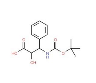Boc-(2R,3S)-3-phenylisoserine (CAS 145514-62-1) - chemical structure image