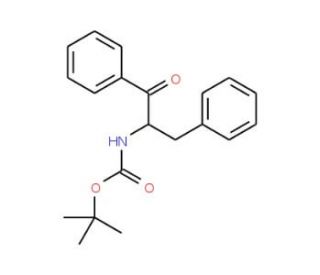 Boc-(2S)-2-amino-1,3-diphenyl-1-propanone (CAS 202861-97-0) - chemical structure image
