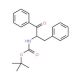 Boc-(2S)-2-amino-1,3-diphenyl-1-propanone (CAS 202861-97-0) - chemical structure image