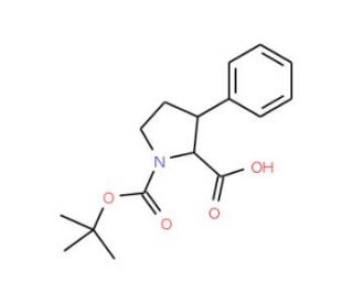 Boc-(2S,3R)-3-phenylpyrrolidine-2-carboxylic acid (CAS 210420-48-7) - chemical structure image