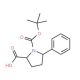 Boc-(2S,5R)-5-phenylpyrrolidine-2-carboxylic acid (CAS 221352-49-4) - chemical structure image