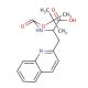 Boc-3-(2-quinolyl)-DL-Ala-OH (CAS 401813-49-8) - chemical structure image