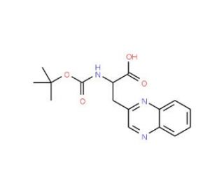 Boc-3-(2-quinoxalyl)-DL-Ala-OH - chemical structure image