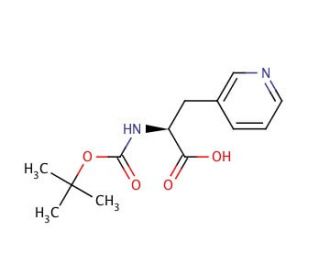 Boc-3-(3-pyridyl)-Ala-OH (CAS 117142-26-4) - chemical structure image