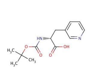 Boc-3-(3-pyridyl)-D-Ala-OH (CAS 98266-33-2) - chemical structure image
