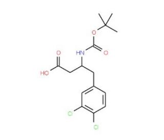 Boc-3,4-dichloro-D-beta-homophenylalanine (CAS 269396-56-7) - chemical structure image