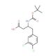 Boc-3,4-dichloro-L-beta-homophenylalanine (CAS 270063-51-9) - chemical structure image