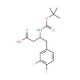 Boc-3,4-difluoro-L-beta-homophenylalanine (CAS 270063-54-2) - chemical structure image