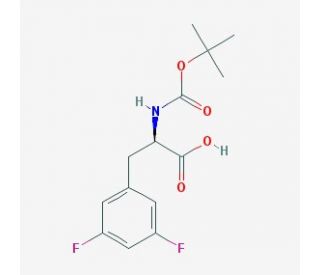 Boc-3,5-difluoro-D-phenylalanine (CAS 205445-53-0) - chemical structure image