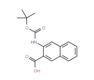 Boc-3-amino-2-naphthoic acid - chemical structure image