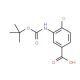 Boc-3-amino-4-chlorobenzoic acid (CAS 160450-12-4) - chemical structure image