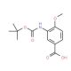 Boc-3-amino-4-methoxybenzoic acid (CAS 306937-12-2) - chemical structure image