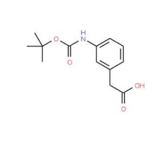 Boc-3-aminophenylacetic acid (CAS 123036-51-1) - chemical structure image