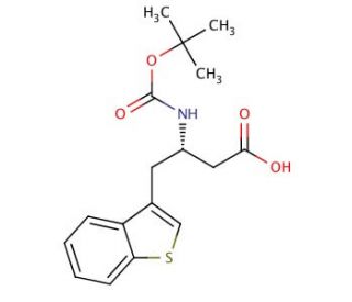 Boc-(3-benzothienyl)-L-beta-homoalanine (CAS 270063-45-1) - chemical structure image