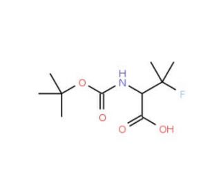 Boc-3-fluoro-DL-valine - chemical structure image