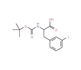 Boc-3-iodo-L-phenylalanine (CAS 273221-75-3) - chemical structure image