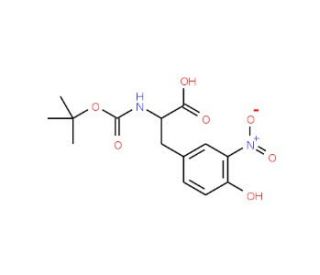 Boc-3-nitro-L-tyrosine (CAS 5575-03-1) - chemical structure image