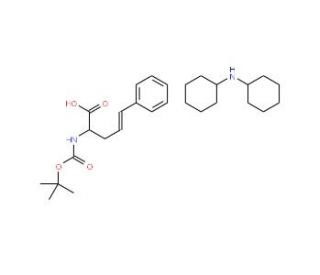 Boc-3-styryl-D-alanine dicyclohexylamine salt (CAS 261380-19-2) - chemical structure image