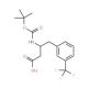 Boc-3-trifluoromethyl-D-beta-homophenylalanine (CAS 269726-74-1) - chemical structure image
