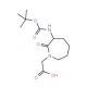 Boc-(3S)-3-amino-1-carboxymethylcaprolactame (CAS 79839-29-5) - chemical structure image