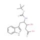Boc-(3S,4S)-4-amino-3-hydroxy-5-(3-indolyl)pentanoic acid (CAS 109579-23-9) - chemical structure image