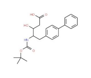 Boc-(3S,4S)-4-amino-3-hydroxy-5-(4&prime;-phenyl)phenylpentanoic acid (CAS 669713-94-4) - chemical structure image