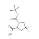 Boc-4,4-difluoro-L-prolinamide (CAS 426844-50-0) - chemical structure image