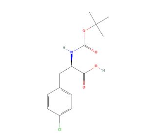 Boc-4-chloro-D-phenylalanine - chemical structure image
