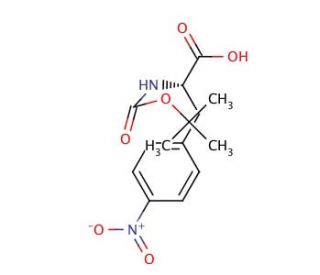 Boc-4-Nitro-L-phenylalanine (CAS 33305-77-0) - chemical structure image