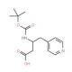 Boc-(4-pyridyl)-L-beta-homoalanine (CAS 219297-13-9) - chemical structure image