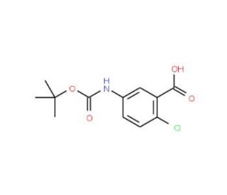 Boc-5-amino-2-chlorobenzoic acid (CAS 503555-96-2) - chemical structure image