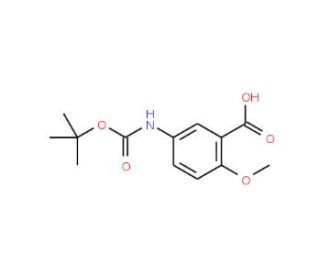 Boc-5-amino-2-methoxybenzoic acid - chemical structure image