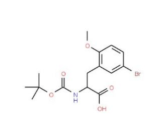 Boc-5-bromo-2-methoxy-L-phenylalanine (CAS 261165-03-1) - chemical structure image