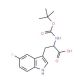 Boc-5-fluoro-DL-tryptophan - chemical structure image