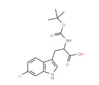 Boc-6-chloro-DL-tryptophan - chemical structure image