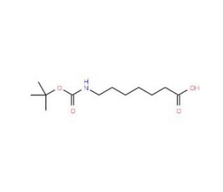 Boc-7-aminoheptanoic acid (CAS 60142-89-4) - chemical structure image
