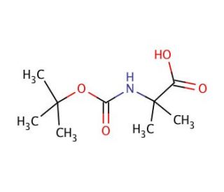 Boc-Aib-OH (CAS 30992-29-1) - chemical structure image