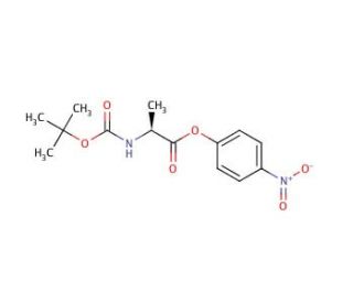 Boc-Ala-ONp (CAS 2483-49-0) - chemical structure image