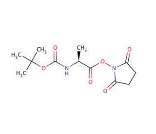Boc-Ala-OSu (CAS 3392-05-0) - chemical structure image