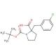 Boc-α-(3-chlorobenzyl)-DL-Pro-OH (CAS 351002-87-4) - chemical structure image