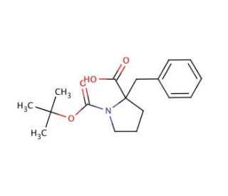 Boc-&alpha;-benzyl-DL-Pro-OH (CAS 351002-72-7) - chemical structure image