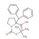 Boc-α-(diphenylmethyl)-DL-Pro-OH (CAS 351002-64-7) - chemical structure image