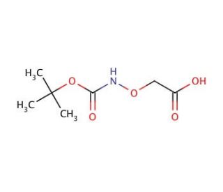 (Boc-aminooxy)acetic Acid (CAS 42989-85-5) - chemical structure image