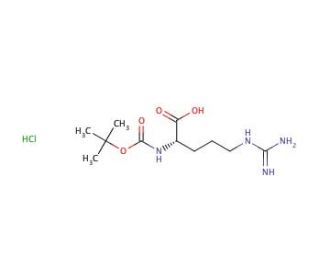 Boc-Arg-OH hydrochloride (CAS 35897-34-8) - chemical structure image