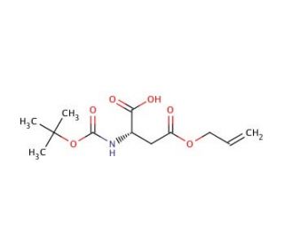 Boc-Asp(OAll)-OH (CAS 132286-77-2) - chemical structure image