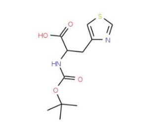 Boc-&beta;-(4-thiazolyl)-Ala-OH (CAS 119434-75-2) - chemical structure image