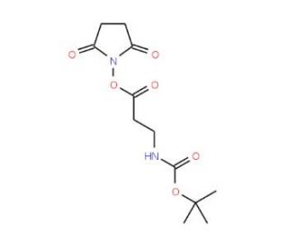 Boc-beta-alanine N-hydroxysuccinimide ester (CAS 32703-87-0) - chemical structure image
