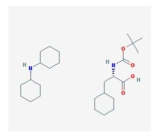 Boc-beta-cyclohexyl-L-alanine dicyclohexylammonium salt (CAS 37462-62-7) - chemical structure image