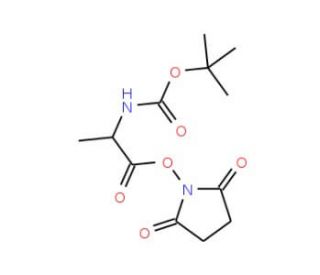 Boc-D-alanine N-hydroxysuccinimide ester (CAS 34404-33-6) - chemical structure image