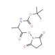 Boc-D-alanine N-hydroxysuccinimide ester (CAS 34404-33-6) - chemical structure image